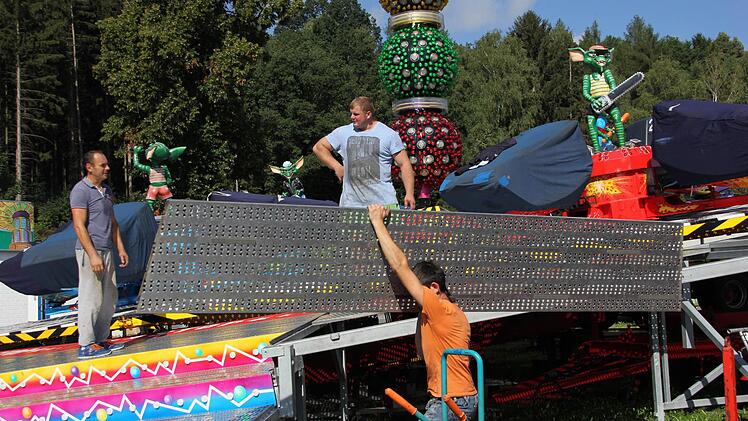 Abbau beim Freischießen. Foto: Marco Meißner
