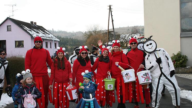 Faschingsumzug in Oehrberg. Foto: Gabriele Sell