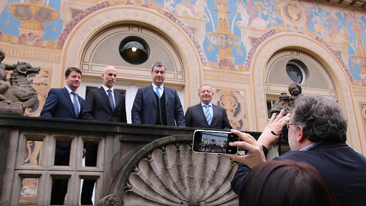 Eindrücke vom Besuch Söders. Foto: Ralf Ruppert