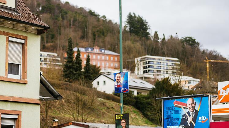 Wahlplakate in Lahr