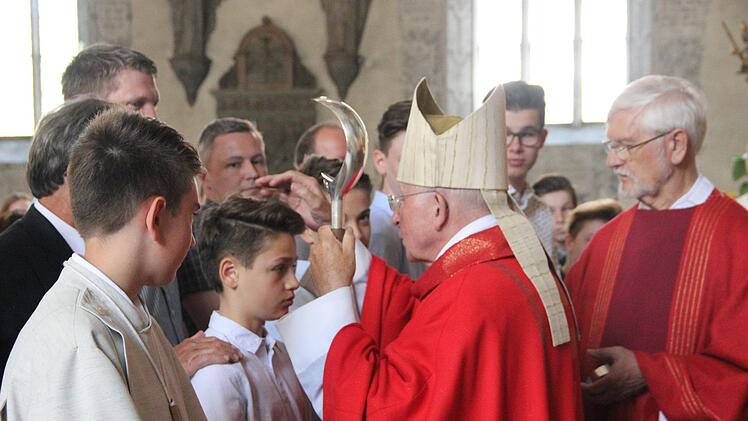 Firmung in Münnerstadt.Heike Beudert