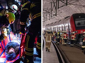 Schreie aus Zugtunnel bei Coburg: 700 Einsatzkräfte mit dramatischer Übung