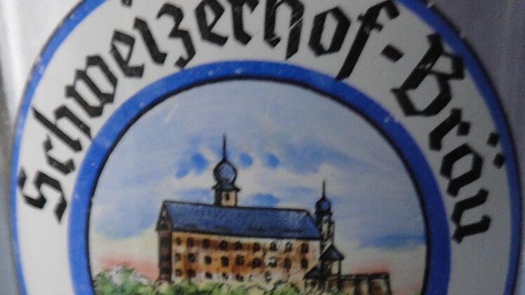 Schweizerhof-Motiv auf einem BierglasFoto: priivat