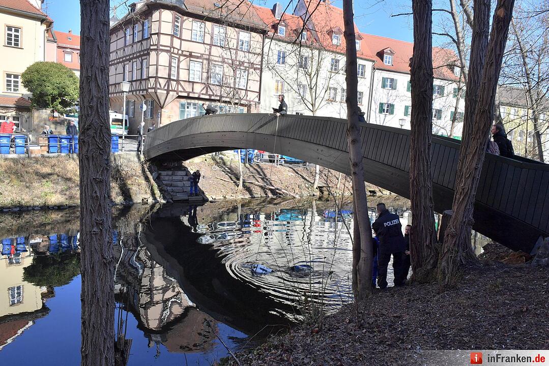 Bombenfund am alten Kanal in Bamberg