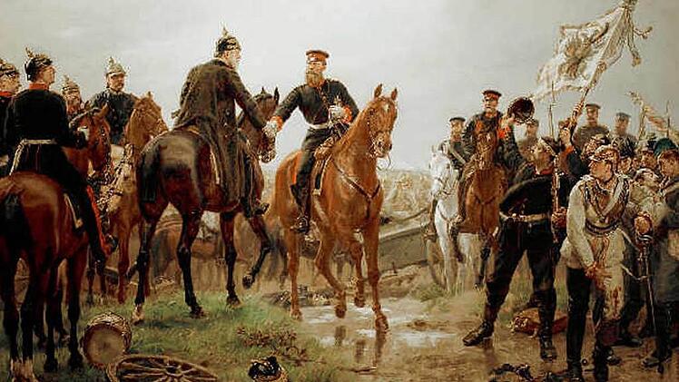 Gemälde von Georg Bleibtreu über die Schlacht bei Königgrätz von 1866 Repro: Reinhard Löwisch