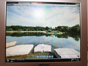 Panoramabild auf der Homepage des Naturbadesee-Vereins. Fotos: Evi Seeger
