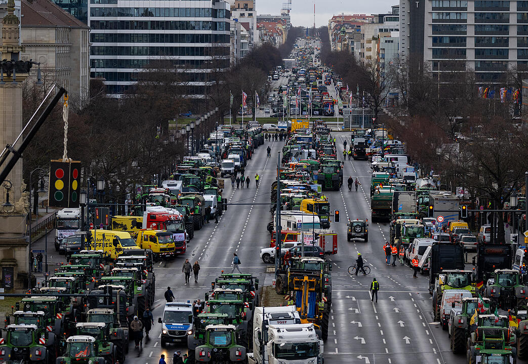 Bauernproteste - Großkundgebung in Berlin