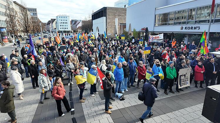 Zwei Jahre Krieg in der Ukraine: Mehrere Demonstrationen in Nürnberg