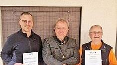 Ehrungen bei der CSU Hausen (von links): Christian Pörtner, Wolfgang Lutz und Edmund Seller.