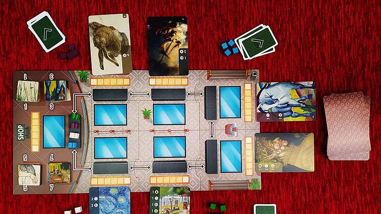 Spiele-Test Art Gallery - Gelungenes Familienspiel mit 48 weltberühmten Gemälden