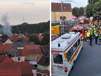 Theilheim: Feuer löst Großeinsatz aus - Haus nach Brand unbewohnbar