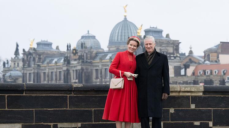 Belgisches K&ouml;nigspaar in Deutschland &ndash; Dresden