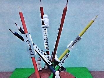 Eine Idee: So könnte der "Schulkreisel" in der Coburger Straße in Ebern einmal aussehen.  Foto: Helmut Will