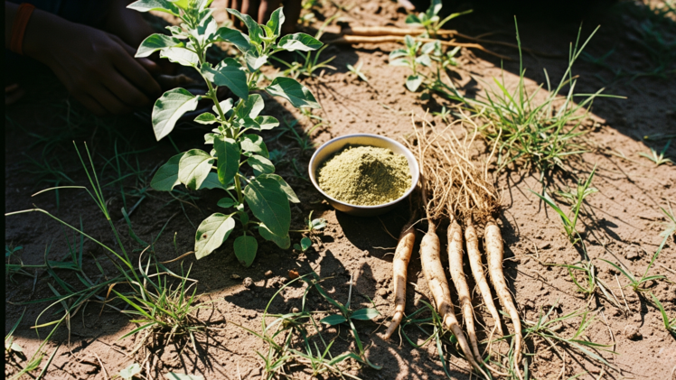Ashwagandha, auch bekannt als „indischer Ginseng“, wird vor allem in Form von Kapseln oder Pulver verkauft. Die Pflanze soll dabei helfen, das Immunsystem zu stärken und Stress abzubauen.