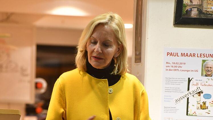 Gaby Hauptmann bei ihrer Lesung Foto: Ronald Rinklef