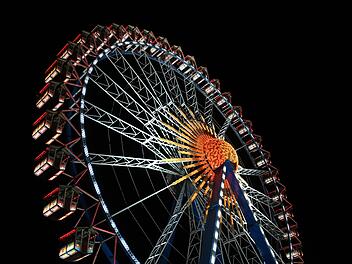 Mannheimer Mess: M&auml;nner werden nachts in Riesenrad vergessen