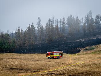 Waldbrand in Thüringen