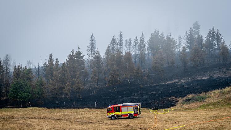 Waldbrand in Thüringen