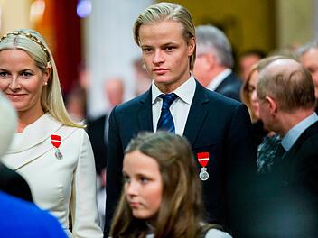 Mette-Marit und ihr Sohn Marius Borg H&oslash;iby