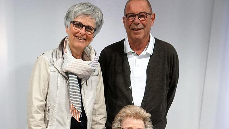 Ruth Becker mit Tochter Barbara und Schwiegersohn Wolfgang TürkFoto: privat