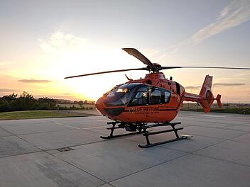 Ein Rettungshubschrauber war in Feuchtwangen nach einem Fahrradunfall im Einsatz.
