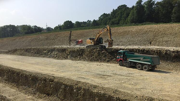 Blick auf die Baustelle bei Untersteinach. Foto: Jürgen Gärtner
