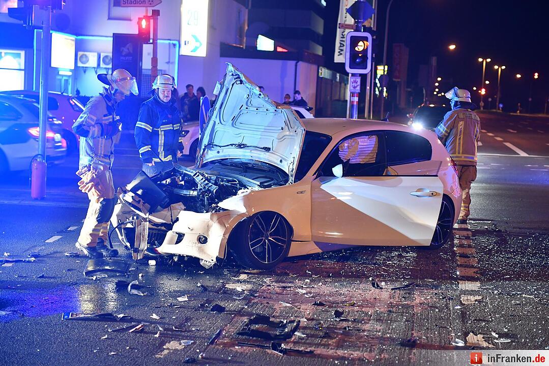 Unfall am Berliner Ring in Bamberg