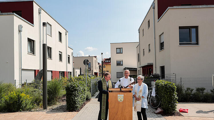 Hallstadt: Die Neueröffnung des Wohnquartiers "IQ" fand am Montag statt.