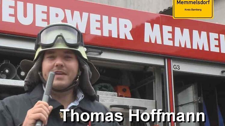 Die Feuerwehr feuert die Memmelsdorfer an: Hier ein Ausschnitt aus dem Bewerbungsvideo