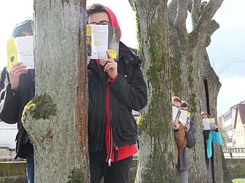 Die Schüler wollen aktuell nicht erkannt werden. Schließlich wollen sie bei ihrer "Aufführung" nicht erkannt werden. Foto: Marco Meißner