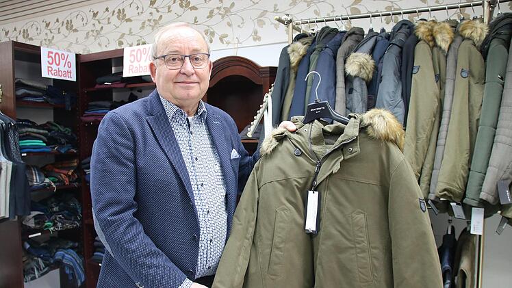 Werner Türk ist Inhaber von "Herrenmode Türk". Mirjam Stumpf