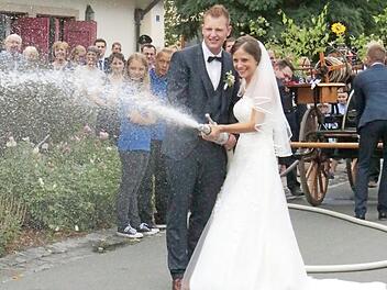 Christoph und Kathrin Zimmermann gemeinsam an der Spritze Foto: pr