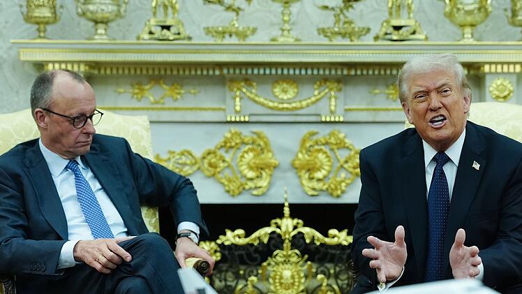 US-Pr&auml;sident Trump und Bundeskanzler Merz.