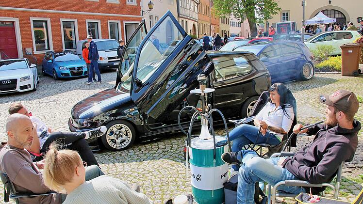 Dieser GTI mit Flügeltüren wurde natürlich besonders viel bestaunt. Foto: Dieter Britz