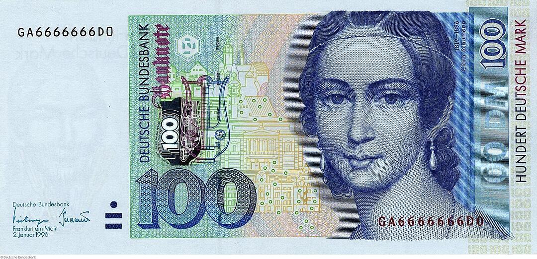 Deutsche Mark - Banknoten ab 1990