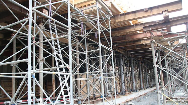 Blick auf die Baustelle bei Untersteinach. Foto: Jürgen Gärtner