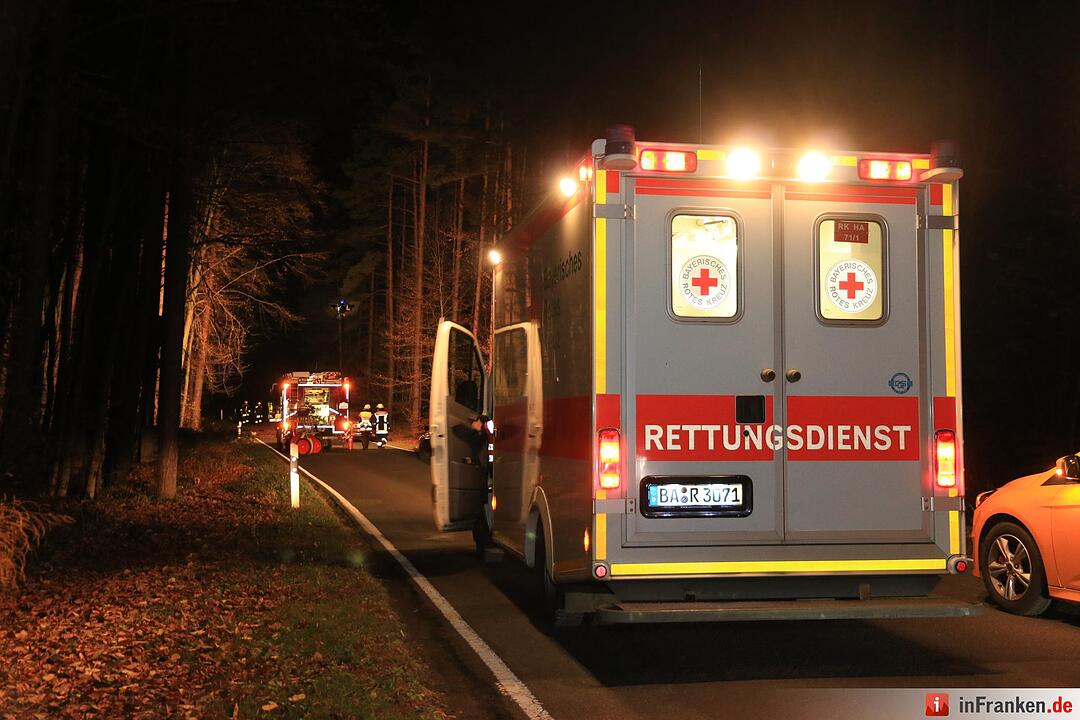 Schwerer Unfall wegen Wildwechsel bei Oberhaid