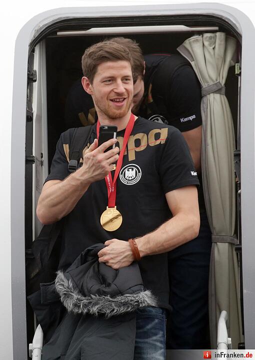 Handball-Nationalmannschaft - Ankunft Tegel