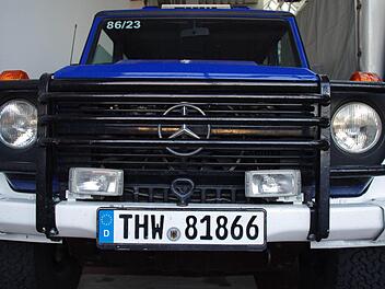 Zwei dieser Mercedes G-Klasse des THW sollen durch ein neues Fahrzeug ersetzt werden. Foto: Marco Meißner