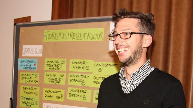 Auch Philipp Ruhstorfer sammelte Sorgen und Anregungen für das integrierte städtebauliche Entwicklungskonzept.