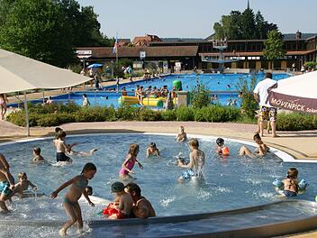 Die Sanierung des Freibades beschäftigt den Stadtrat Eltmann schon seit geraumer Zeit. In den 1930er Jahren gebaut, wurde das Kinderbecken zwar schon komplett erneuert, doch die beiden großen Becken sind ebenfalls sanierungsbedürftig - eine Millionen-Investition, die die Stadt ohne Fördermittel nicht schultern kann. Allerdings droht in Eltmann vorerst keine Schließung wie beim Hallenbad in Zeil.  Sabine Weinbeer/Archiv