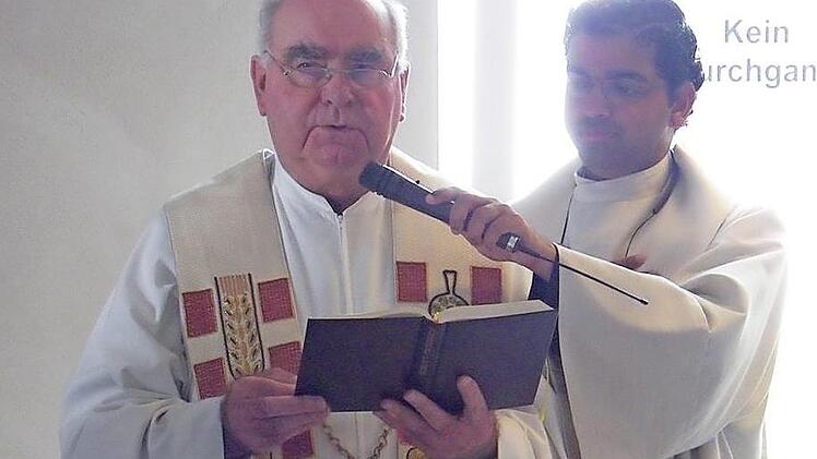 Walter Zagler hielt h&auml;ufig den Kirchweihgottesdienst in Welkenbach. Foto: Manfred Welker