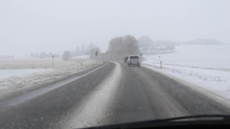 Wintereinbruch in Höchstadt. Foto: Andreas Dorsch