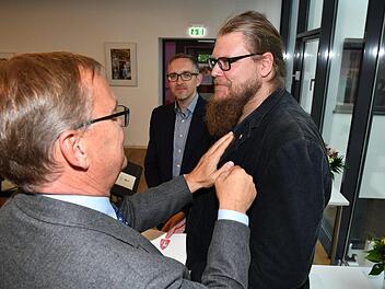 Verleihung der Bürgernadel am 11. Juli im Tagungsraum der Mediengruppe Oberfranken. Foto: Ronald Rinklef