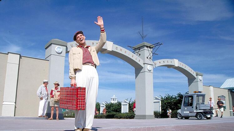 Truman Burbank (Jim Carrey) ist der Star der "Truman Show", nur ahnt er davon nichts.
