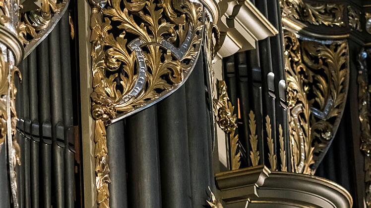 Reich verziert: Prospekt der Schuke-Orgel in der Coburger Morizkirche (Detail)Foto: Jochen Berger