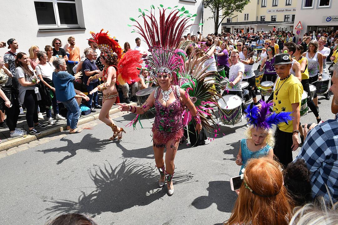 Umzug beim Samba-Festival in Coburg