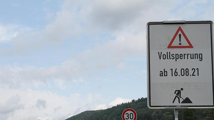 Die Polizei in Stadtsteinach und Kulmbach bestätigen, dass die großräumigen Umfahrungen am ersten Tag  für keine großen Behinderungen  gesorgt haben. Foto: Sonny Adam