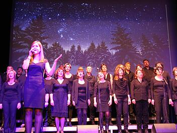 Mit ihrem glockenhellen Sopran zaubert Meike Weigand aus Burgkunstadt bei dem Weihnachtsklassiker "Stille Nacht" eine romantische Stimmung in den Saal. Die Besucher lauschten ergriffen. Foto: Stephan Stöckel.