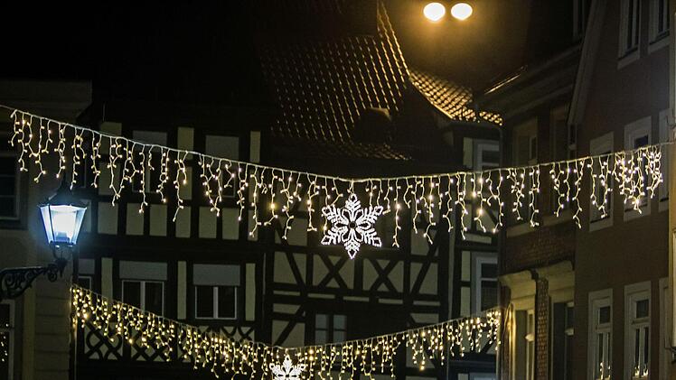 Coburger Adventsbeleuchtung: Blick Richtung KirchofFoto: Jochen Berger